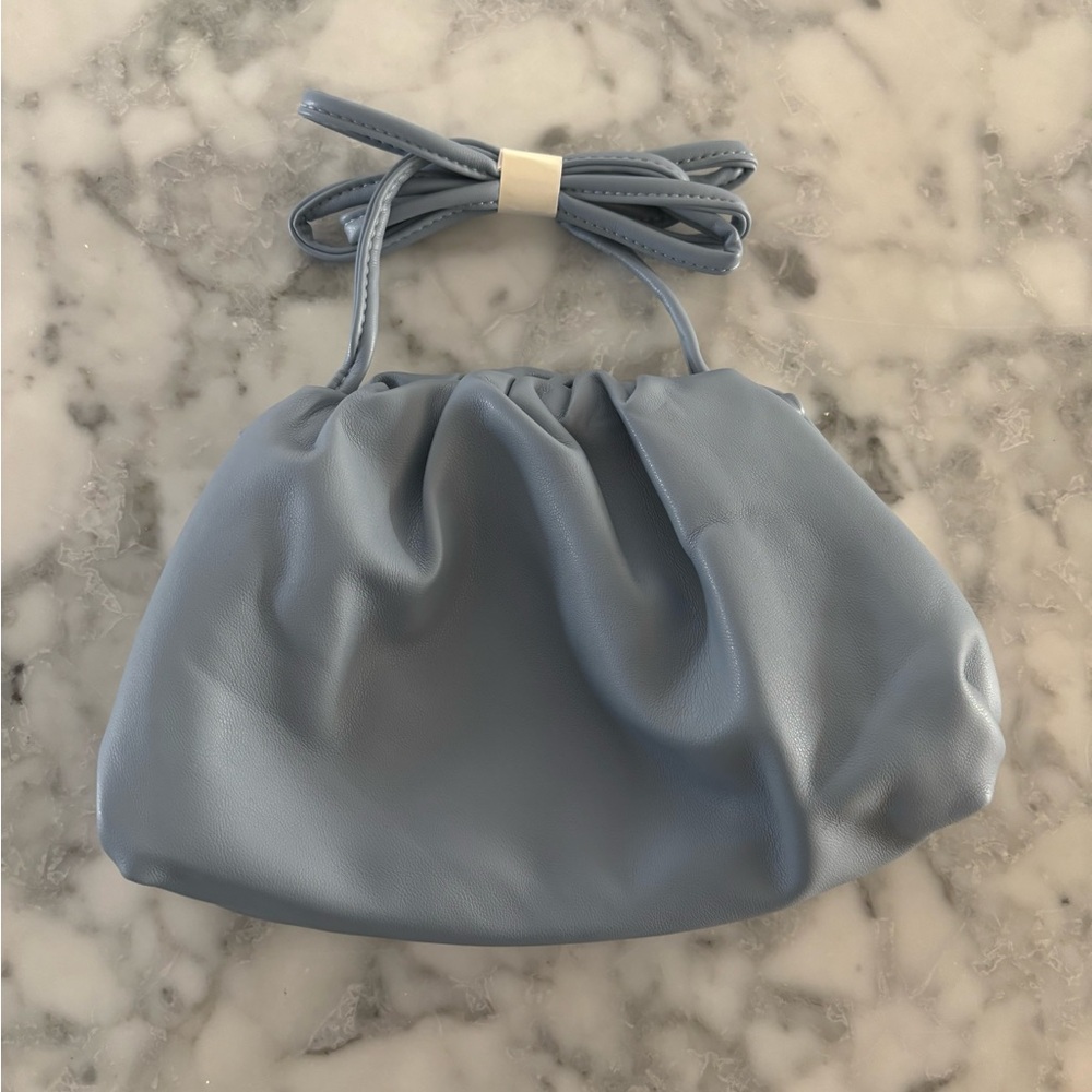 Blue/grey pouch bag